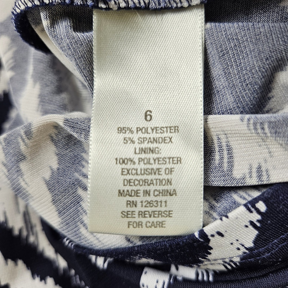 dressbarn Monochrome Geometric Maxi Dress - Picture 11 of 14